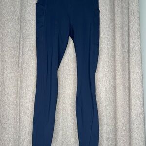 Fabletics High Waisted Navy Workout Leggings Size M